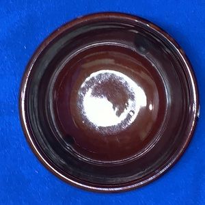 Small Dark Brown Ceramic Catch All Bowl